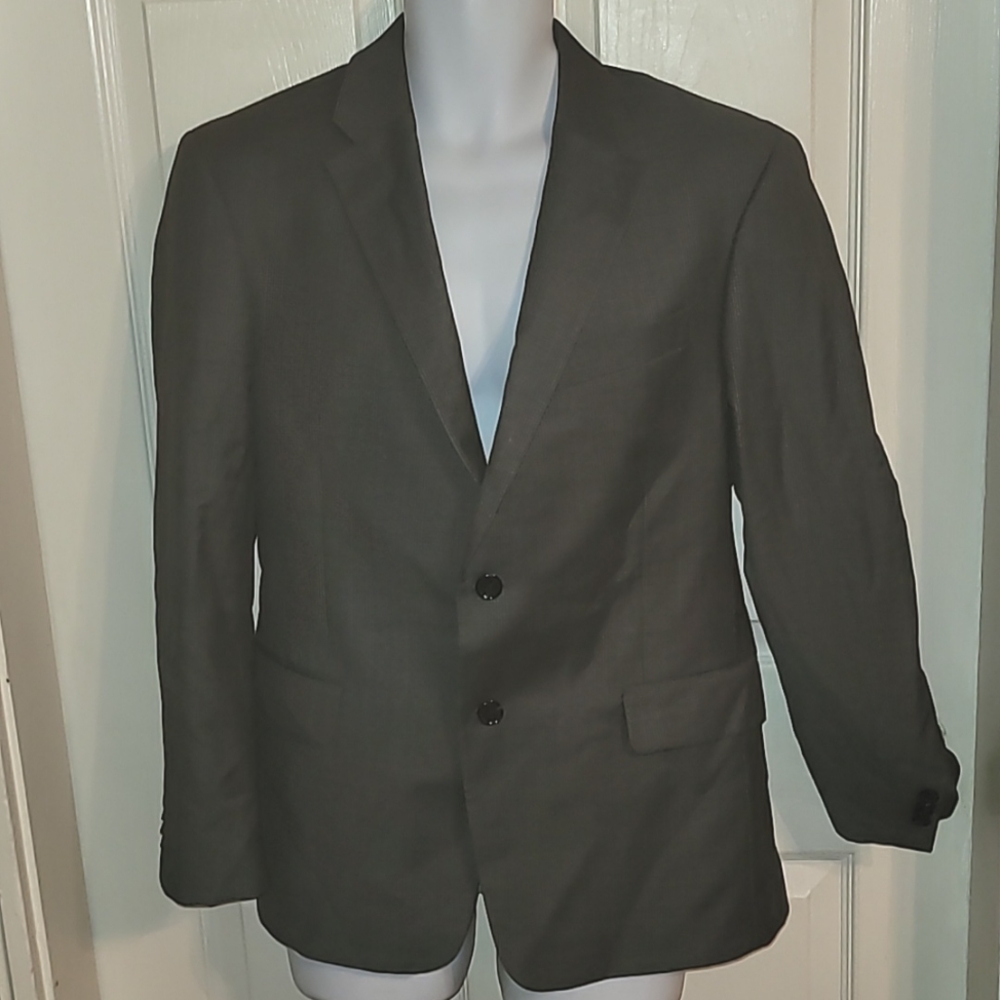 🇨🇷 Tommy Hilfiger Two Button Plaid Wool Sport Coat size 40S